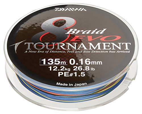 DAIWA Tournament 8 Braid EVO 0.26mm 19,8kg 1000m mc Geflochtene Schnur von DAIWA