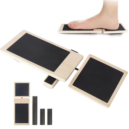 DAJASD Einbeiniges Balance Board,Gleichgewichtstrainer Fußtrainer,Knöchel Fußstärker Holz,Fußtrainer Holz Knöchelstärker für Haltungskorrektur,Knöcheldehnung,Steigerung der Fußstärke und Stabilität von DAJASD