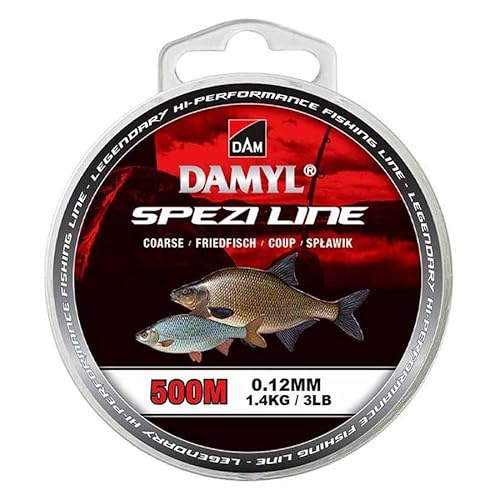 DAM Damyl Spezi Line - Angelschnur Friedfisch - Friedfischschnur monofil (0,14 mm / 1,9 kg) von DAM