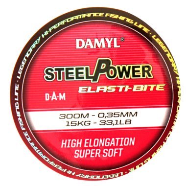 DAM Steelpower Elasti-Bite Angelschnur 0,22mm von DAM