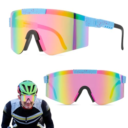 DANNEEFORSU7 Schnelle Brille, Sport Sonnenbrille Herren Damen UV400 Schutzbrille, Polarisierte Fahrradbrille Sportbrille für Outdoorsport Mtb Rennrad Radfahren Laufen Angeln Golf Ski von DANNEEFORSU7