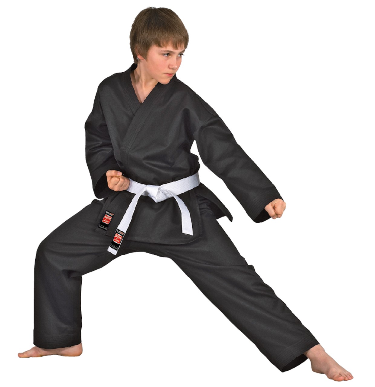 DANRHO Dojo-Line KARATE-Gi schwarz von DANRHO