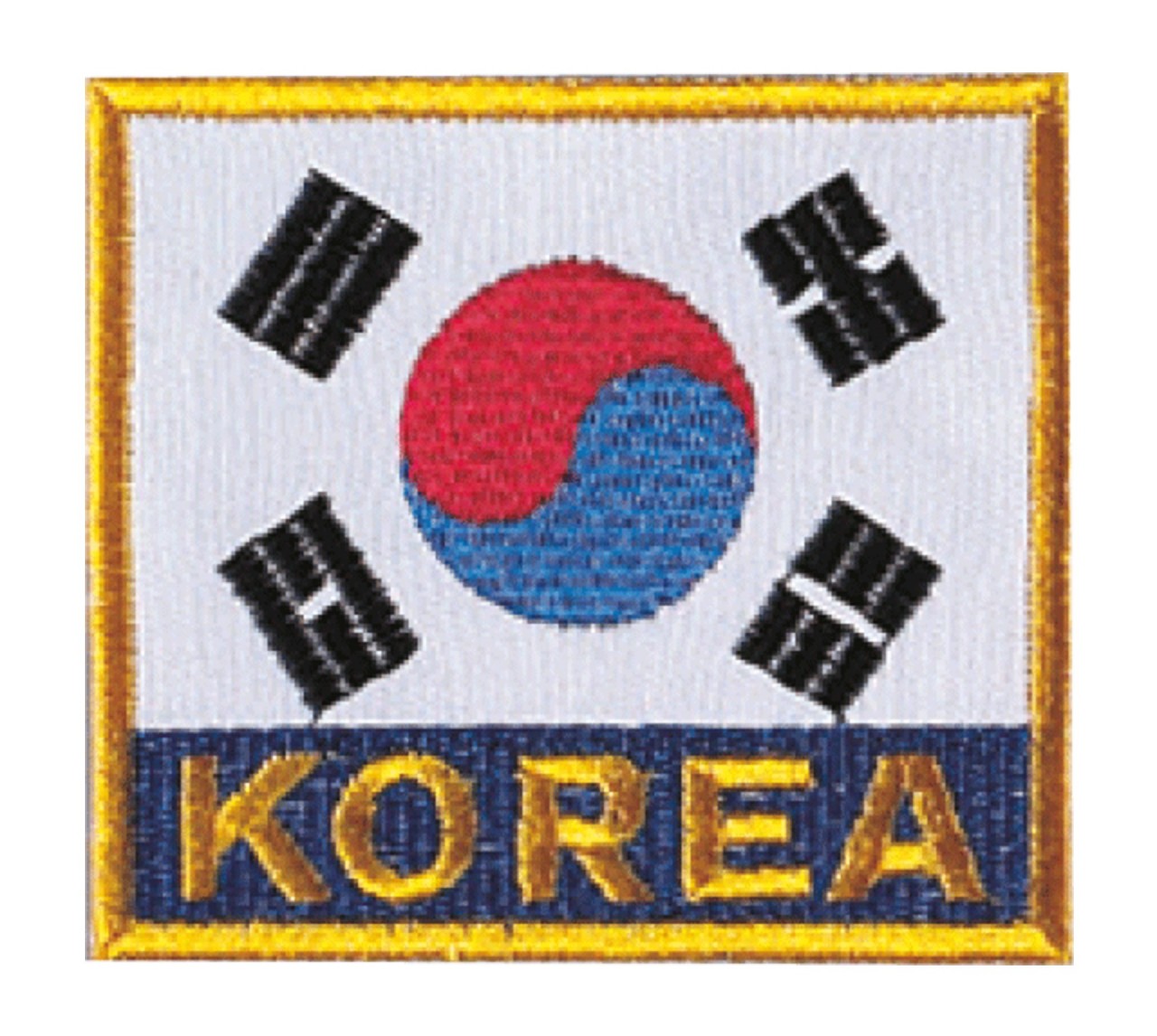 DANRHO Stickabzeichen Korea Flagge von DANRHO