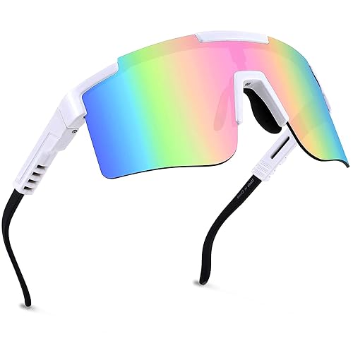 DARBEY Sportbrille-Sonnenbrille Herren-Damen-Fahrradbrille-Sunglasses men-Polarisiert-UV400-Damen-Ski Sonnenbrille-Schnelle Brille Rave-Radfahren-Fahrrad-Angeln-Rennrad brille (XC03) von DARBEY