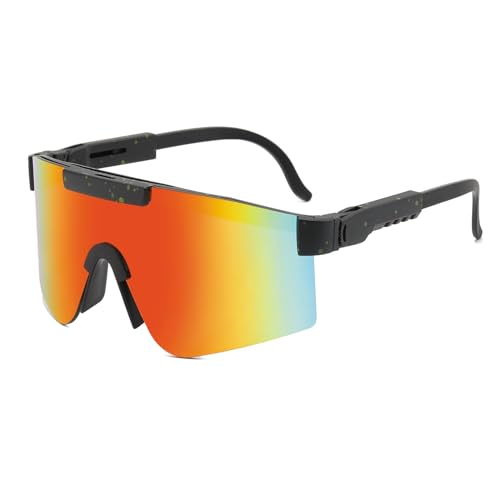 DARBEY Sportbrille-Sonnenbrille Herren-Damen-Fahrradbrille-Sunglasses men-Polarisiert-UV400-Damen-Ski Sonnenbrille-Schnelle Brille Rave-Radfahren-Fahrrad-Angeln-Rennrad brille (XC06) von DARBEY