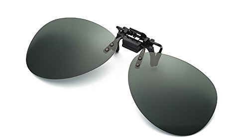 DAUCO One-piece Sonnenbrillen-Clip Polarisierende Flip Up，UV 400 Sonnenbrille Brillen Aufsatz Clipon Clip On's Brille Sonnenbrillen，Sonnenbrillen-Clip für Brillenträger von DAUCO