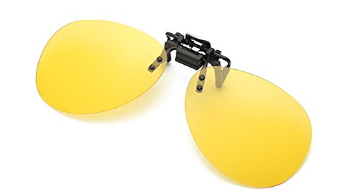 DAUCO One-Piece Sonnenbrillen-Clip Polarisierende Flip Up，UV 400 Sonnenbrille Brillen Aufsatz Clipon Clip On's Brille Sonnenbrillen，Sonnenbrillen-Clip für Brillenträger von DAUCO