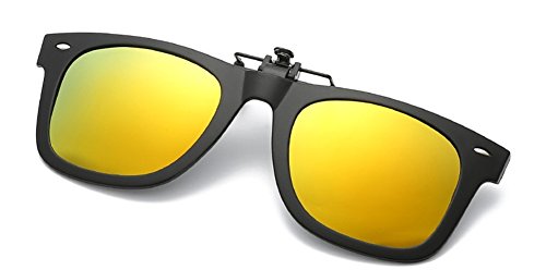 DAUCO Sonnenbrille Aufsatz, Clip on Polarisiert Clip polarisierte Sonnenbrille Flip up Sonnenbrille Clip Gegen Licht für Frauen und Männer von DAUCO
