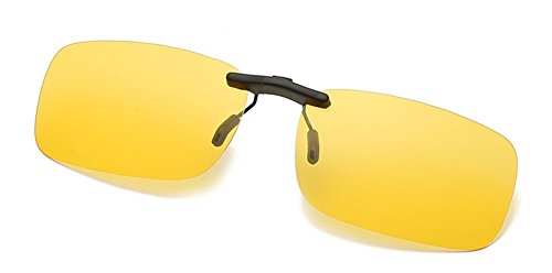 DAUCO polarisierte Sonnenbrille für Brillenträger Überzieh-Sonnenbrille mit Brillen-Etui für Herren und Damen Sonnenbrillen-Clip von DAUCO