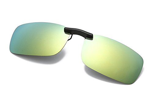 DAUCO polarisierte Sonnenbrille für Brillenträger Überzieh-Sonnenbrille mit Brillen-Etui für Herren und Damen Sonnenbrillen-Clip von DAUCO