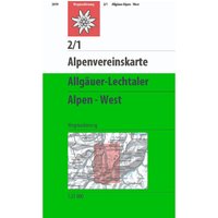 DAV AV-Karte 2/1 Allgäuer- Lechtaler Alpen West von DAV