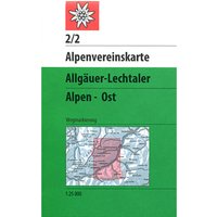 DAV AV-Karte 2/2 Allgäuer- Lechtaler Alpen Ost von DAV