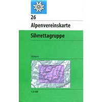 DAV AV-Karte 26 Silvrettagruppe, Skirouten von DAV