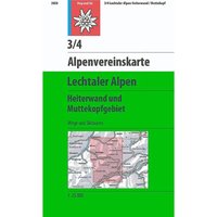 DAV AV-Karte 3/4 Lechtaler Alpen Heiterwand u Muttekop von DAV