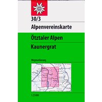 DAV AV-Karte 30/3 Ötztaler Alpen Kaunergrat von DAV