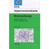 DAV AV-Karte 31/3 Brennerberge, Skirouten von DAV