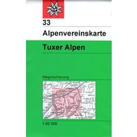 DAV AV-Karte 33 Tuxer Alpen von DAV