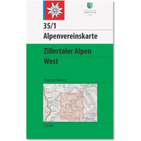 DAV AV-Karte 35/1 Zillertaler Alpen West von DAV