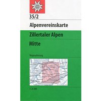 DAV AV-Karte 35/2 Zillertaler Alpen Mitte von DAV