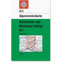 DAV AV-Karte 4/3 Wetterstein- und Mieminger Geb. Ost von DAV