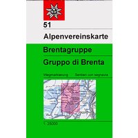 DAV AV-Karte 51 Brentagruppe Gruppo di Brenta von DAV