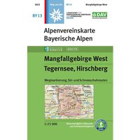 DAV AV-Karte BY 13 Mangfallgebirge West, Tegernsee, Hi von DAV