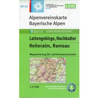 DAV AV-Karte BY 20 Lattengebirge, Reiteralm von DAV