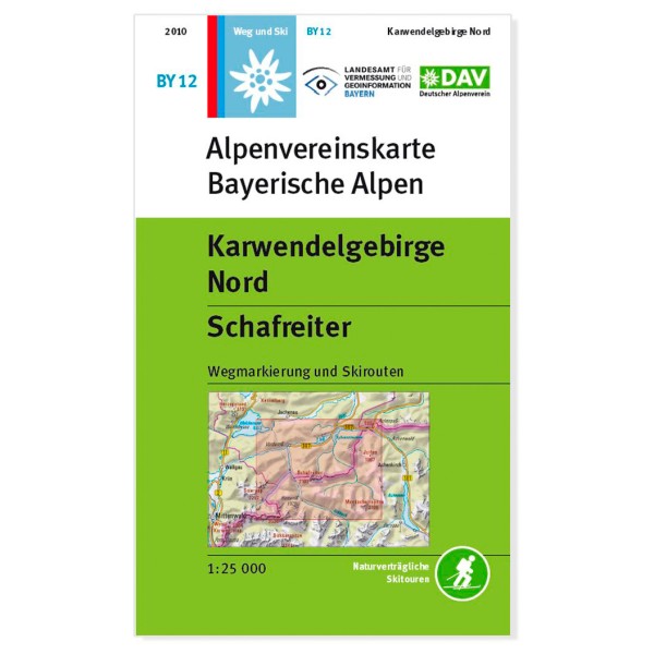DAV - Karwendelgebirge Nord - Wanderkarte 3. Auflage 2022 von DAV
