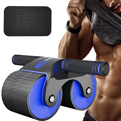 Bauchroller,Automatisches Rebound Aabdominal Wheel,Ab Wheel Für Bauchmuskeltraining,Bauchroller Bauchmuskeltrainer,Abdominal Roller,ideal für Männer und Frauen zu Hause zu trainieren(Blau) von DAZZTIME