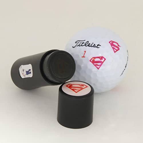 DB SPARES Superman-Design, Golfball-Stempel-Marker, personalisieren Sie Ihre Golfbälle von DB SPARES