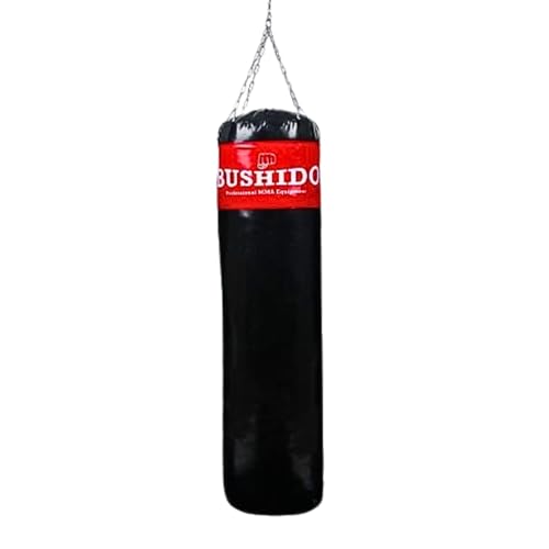 DBX BUSHIDO SPORT Boxsack Ungefüllt 130 cm - Box Sack - Training Boxen Sport und Kickboxen - Punching Bag (Rot) von DBX BUSHIDO SPORT