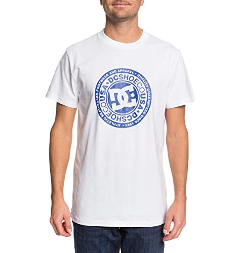 DC Shoes Herren Circle Star-T-Shirt für Männer, snow white/Nautical blue p, XS von DC Shoes
