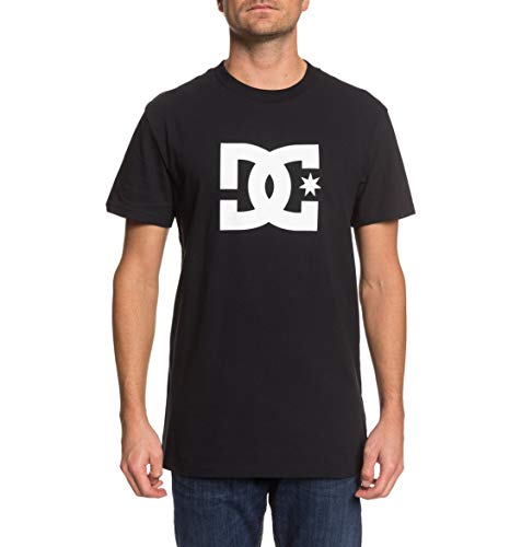 DC Shoes Herren T-Shirt Star - T-Shirt Für Männer, Black/Snow White, XL, EDYZT04083 von DC Shoes