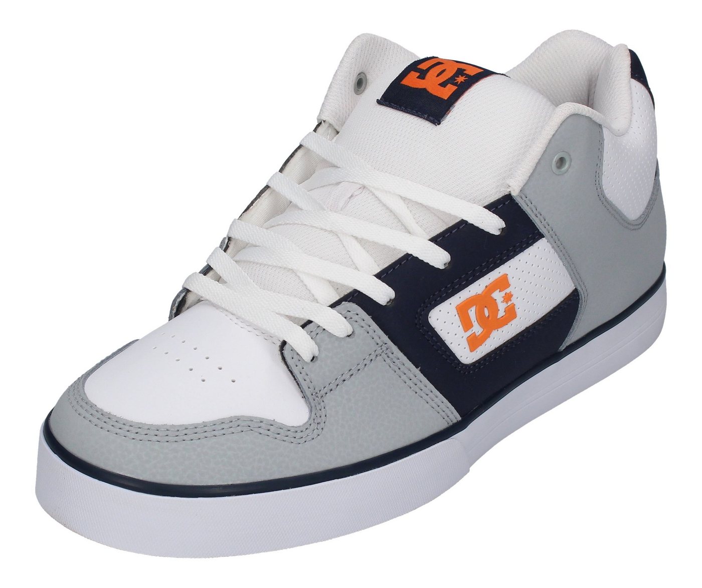 DC Shoes Pure MID ADYS400082 Skateschuh White Grey Orange von DC Shoes
