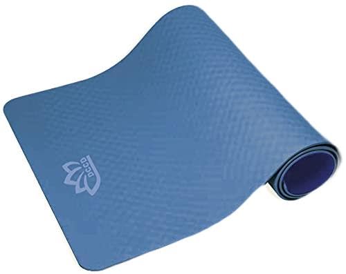 DCCD Yogamatte Phthalatfrei - Gymnastikmatte, rutschfest aus TPE, Fitnessmatte Übungsmatte Sportmatte für Yoga (blau) von DCCD