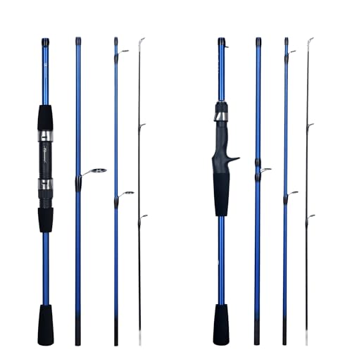 Angelrute Baitcasting Spinning Travel Carbon 4/5 Sezione Canne Da Pesca Casting Peso 5-20g Power Ultralight Lure Trota Mini Pole Angelset (Size : Spinning 1.8m) von DCNGXUKLK