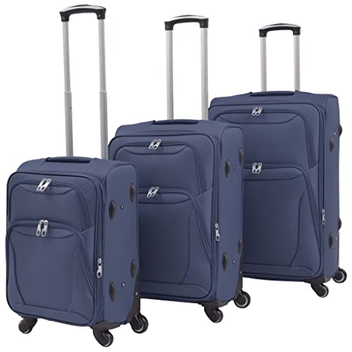 DCRAF Others Gepäck und Taschen, Koffer, 3-teilig, Softcase, Trolley-Set, Marineblau, blau von DCRAF