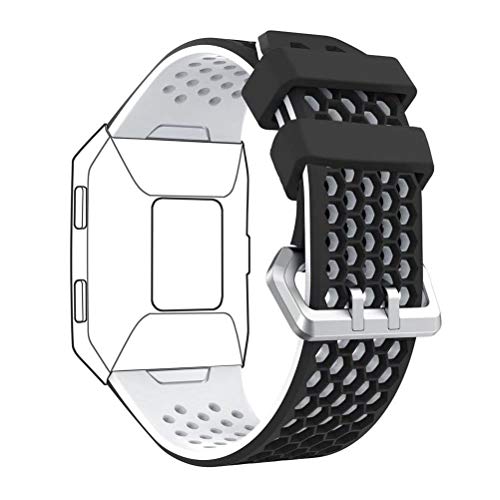 DD Band Kompatibel mit Fitbit Ionic Armband, Weiche Silikon Einstellbare Uhrband für Fitbit Ionic Ersatzarmband von DD