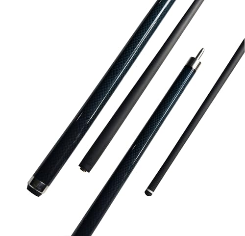 DDonglai Billardqueue-Stick aus Karbonfaser, 147,3 cm, professionelle Billard-Queue-Sticks mit geringer Ablenkung, Schnellentriegelungsstiftgelenk und 12,5 mm Spitze, weiches Queueetui im Lieferumfang von DDonglai