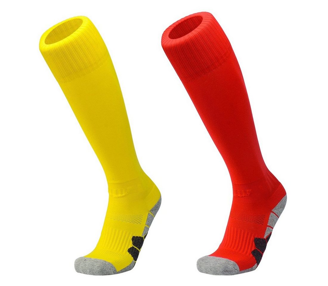 DEBAIJIA Fußball Stutzenstrümpfe Unisex Fußballsocken Sportsocken Knie Lang Atmungsaktiv von DEBAIJIA