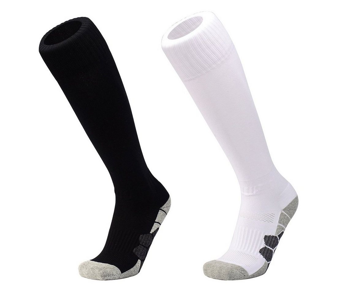 DEBAIJIA Fußball Stutzenstrümpfe Unisex Fußballsocken Sportsocken Knie Lang Atmungsaktiv von DEBAIJIA