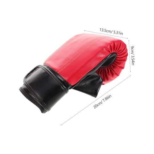DECHOUS Boxhandschuhe Halbfinger Erwachsene Trainingshandschuhe MMA Karate Taekwondo Sparring Stoßdämpfend Unisex Rot DECHOUS Boxhandschuhe Halbfinger Erwachsene Trainingshandschuhe MMA Karate Taekwondo Sparring Stoßdämpfend Unisex Rot von DECHOUS