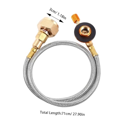 DECOMELODY Gas Tank Adapter Metall mit Selbstschließfunktion Sicherer Gasnachfüllanschluss für Flache Gaskartuschen Camping Gaskocher Umrüstventil Kompatibel mit Haushaltsflaschen DECOMELODY Gas Tank Adapter Metall mit Selbstschließfunktion Sicherer Gasnachfüllanschluss für Flache Gaskartuschen Camping Gaskocher Umrüstventil Kompatibel mit Haushaltsflaschen von DECOMELODY