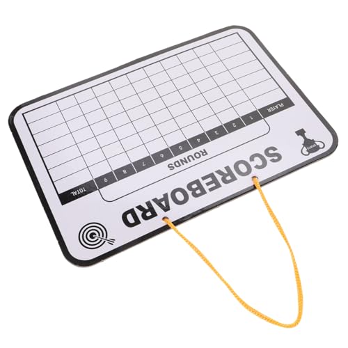 DECORNIJIA Trocken Abwischbares Golf Scoreboard Doppelseitiges Langlebiges Multi use Schreibtafel für Golfpunkte Leichtes Benutzerfreundliches Golf notizbrett für Erwachsene von DECORNIJIA