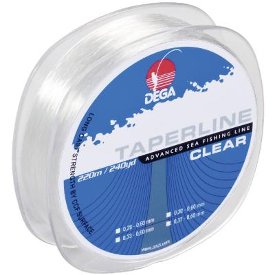 DEGA Taper Line Schlagschnur Transparent 0,30-0,60mm 220m von DEGA