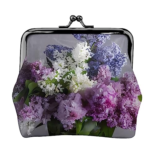 Blumen Damen Geldbörse Schnalle Münze Geldbörsen Kiss-Lock Kleingeld Beutel Geschenk Für Frauen Mädchen, Schwarz , Einheitsgröße, modisch von DEHIWI