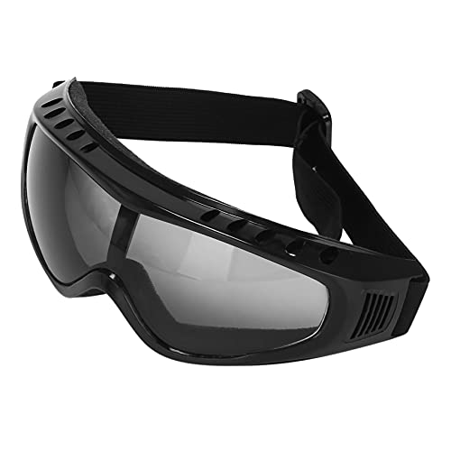 DEKLONPER Schutzbrille Klarglas Wind Staubschutz Motorrad, Schwarz von DEKLONPER
