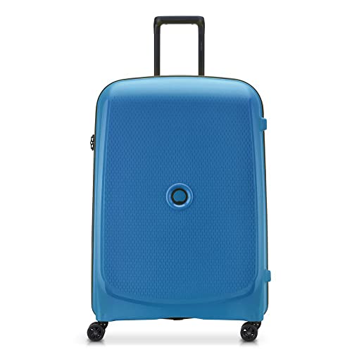 DELSEY PARIS Belmont Plus Koffer, groß, Hartschale, recycelt und recycelbar – 76 x 52 x 32 cm – 102 Liter – L – Zinkblau, Zinkblau, Koffer von DELSEY PARIS