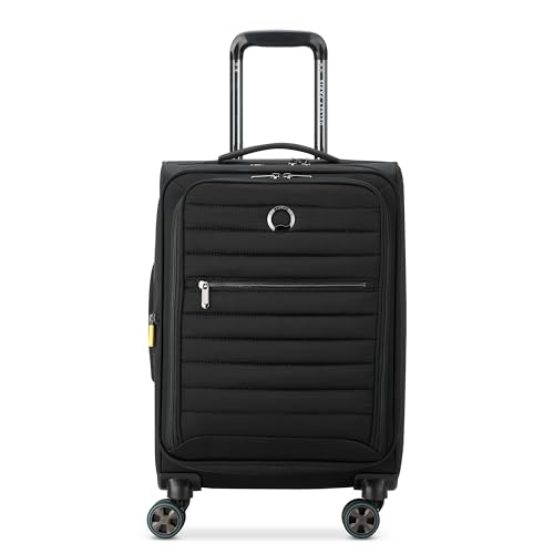 DELSEY PARIS Cruise 3.0 Softside Erweiterbares Gepäck mit Spinnrollen, Schwarz, Checked-Large 28 Inch, Cruise 3.0 Softside Erweiterbares Gepäck mit Spinnrollen von DELSEY PARIS