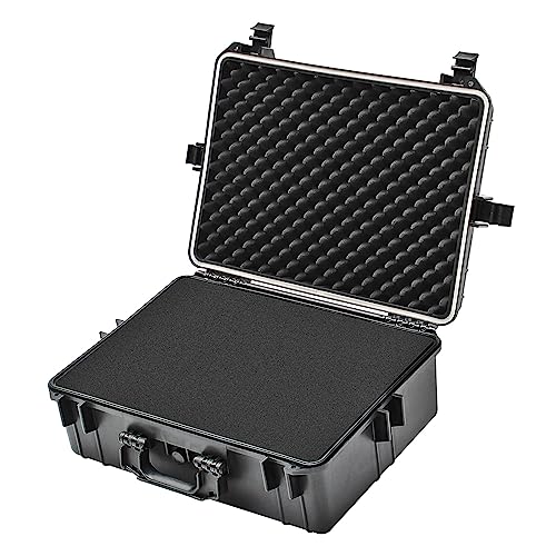 DEMA Universalkoffer Kamerakoffer Waffenkoffer Gerätekoffer Outdoor - Koffer robust Strahlwasserschutz 35 l mit Schaumstoff - Einlage von DEMA